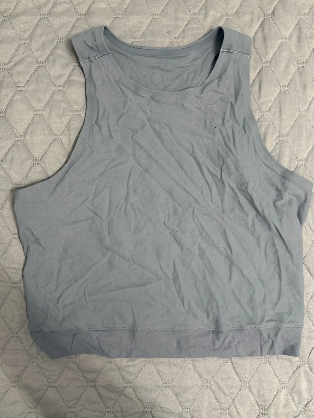 Lululemon Women's Reflective Gray Muscle Tank Top - Size 10